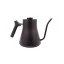 Black electric kettle on a white background