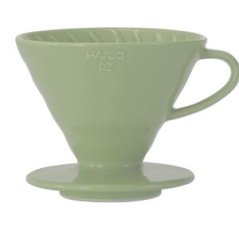 Hario V60-02 dripper cerámico oliva + 40 filtros - pour over