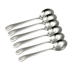 Cuillères de cupping professionnelles Rhinowares inox, lot de 6