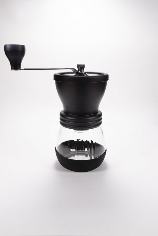 Hario Skerton Plus čierny ručný mlynček na kávu