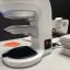 Automatický tampovač Puqpress Mini 58,3 mm v bielej farbe, kompatibilný s kávovarom ECM Puristika PID.