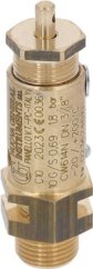 Pressure relief valve 1.8bar 3/8 is a safety valve that provides effective protection against overpressure.