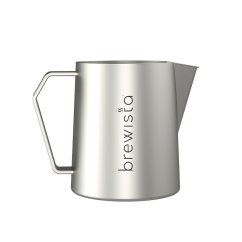Matt silberne Brewista Precision Kanne 480 ml.