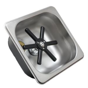 Rinçoir à vaisselle Tiamo inox 163x175mm - évier compact pour cuisine