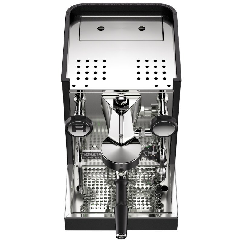 Espressor manual Rocket Espresso Appartamento TCA, văzut de sus.