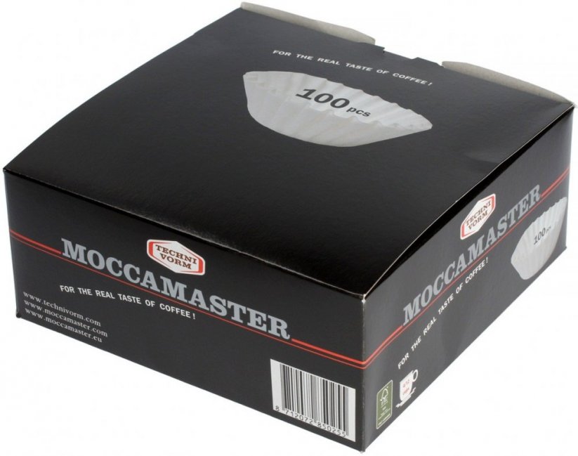 Moccamaster 110 mm papírové filtry pro Thermoserve a CDT 100 ks