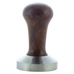 Manual coffee tamper by Motta, brown, 57 mm in diameter, made of stainless steel. Manual coffee tamper by Motta, brown, 57 mm in diameter, made of stainless steel.