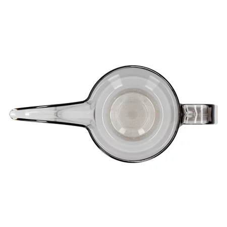 The Hario V60 Drip Kettle Air, designed for coffee preparation, is transparent allowing for easy monitoring of the water level.