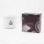Silver IMS basket in an original gray-pink box on a white background with a cup; Portafilter baskets