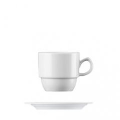 white Mirabell cup for cappuccino