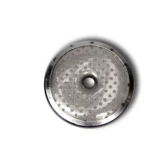 Douche Rancilio avec centre encastré pour la cafetière Silvia. Douche Rancilio avec centre encastré pour la cafetière Silvia.