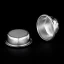 IMS silver basket, 2 pcs, view inside and on the bottom of the basket on a black background