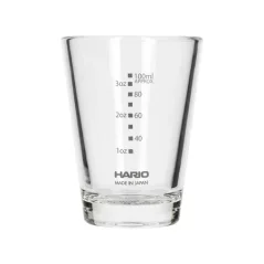 Átlátszó, 140 ml-es Hario espresso pohár, tökéletes lungo számára.