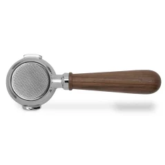 Lelit Wood Line Portafilter Naked Bottomless 58 mm drevená s košíčkom