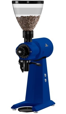 Blue coffee grinder Mahlkönig EK43.