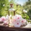 Flacon en verre de 10 ml d'huile essentielle 100% naturelle de guimauve, destinée à réduire les rides.