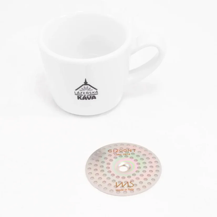 IMS douche en métal argenté pour machine à café avec tasse ; Filtre et douche de machine à café