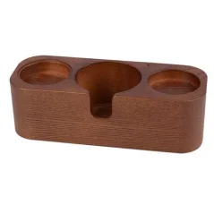 Base en bois pour le tamper, conçue pour les tampers à café.