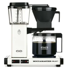 Moccamaster KBG Select Technivorm branco, máquina de café por gotejamento.
