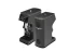 Espresso coffee grinder Victoria Arduino Mythos MY75 in black finish with adjustable dosing.