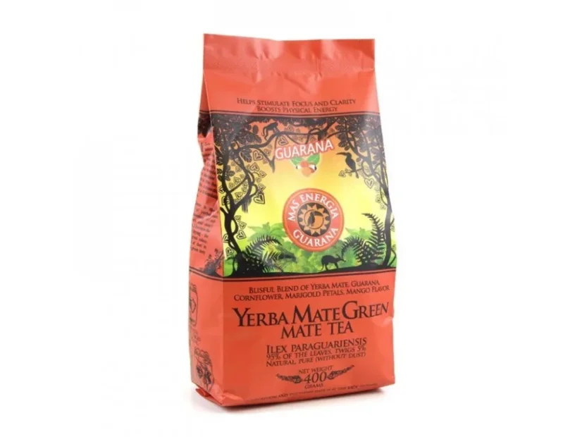 Yerba Mate Green Mas Energia Guarana je druh čaju Yerba mate, ideálny na osvieženie a dodanie energie.