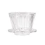 Dripper en plastique Timemore Crystal Eye B75 01 dans une finition transparente.