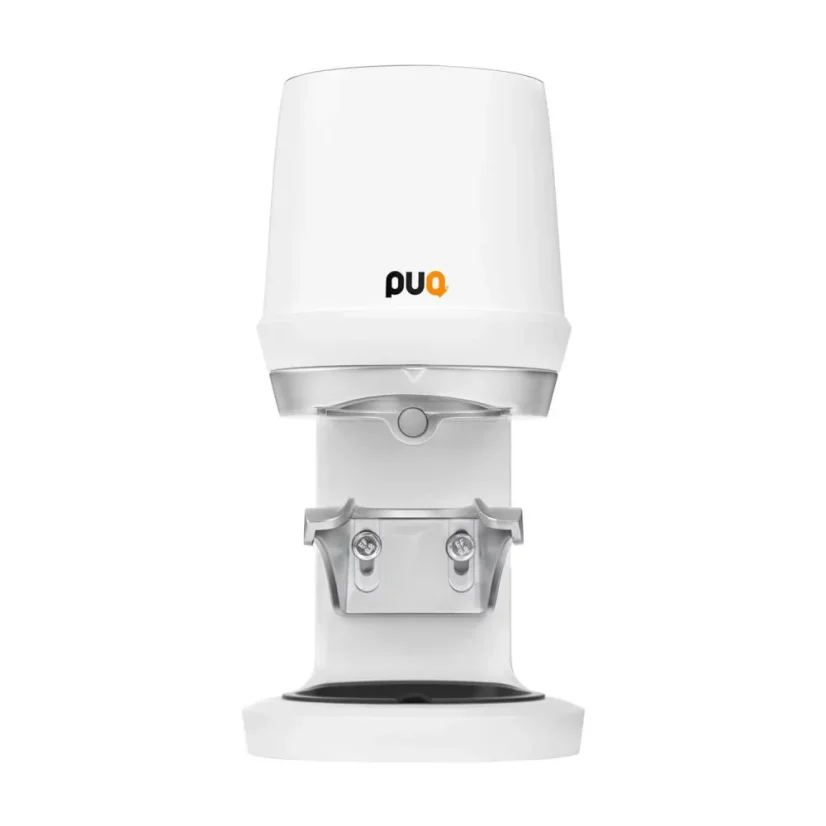 Puqpress Q1 58,3 mm, compactador automático de café branco.