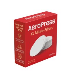 Mikrofiltre papíri për AeroPress XL. Paketa përmban 200 copë.