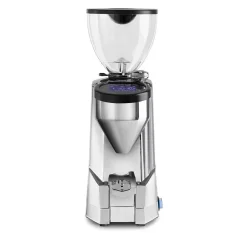 Espressomolen Rocket Espresso SUPER FAUSTO in chromen uitvoering vanaf de voorkant