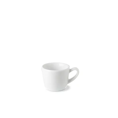 Biely porcelánový šálka značky G Benedikt, model Optimo, s objemom 80 ml.