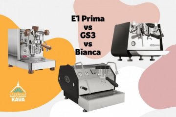 Duel om kaffemaskine med ét greb: Prima E1 vs GS3 vs Bianca