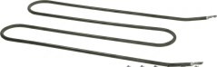 Heizelement a Form vun enger gewellter Metallstaang mat zwee Kontaktstëft um Enn