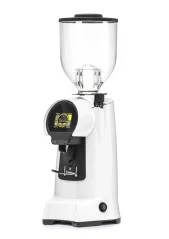 White Eureka Helios 65 espresso coffee grinder, ideal for use in espresso bars.