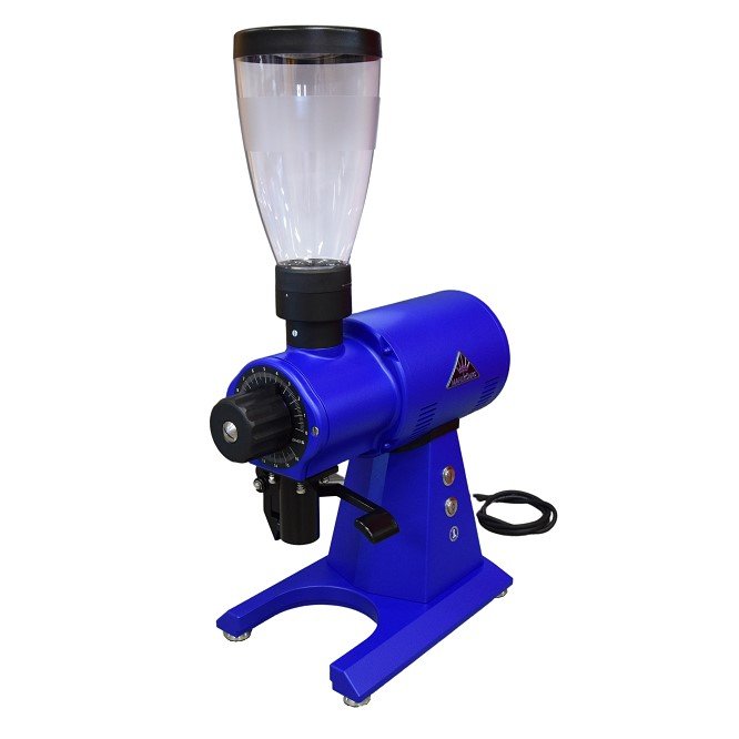 Mahlkönig EK43S blue professional coffee grinder.