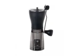 Ručný mlynček na kávu čiernej farby