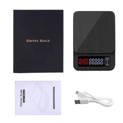 Balenie obsahuje váhu Barista Space, USB kábel a návod.