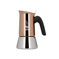 Edelstahl Bialetti New Venus Kaffeekanne für 4 Tassen auf weißem Hintergrund