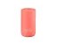 Coral-colored thermal bottle of 295 ml capacity on a white background