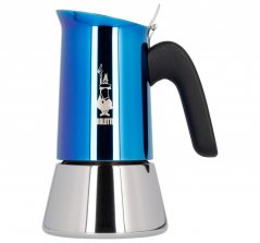 Bialetti New Venus v modrej farbe na 2 šálky kávy.