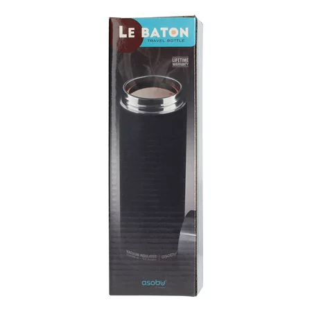 Termo vaso Asobu Le Baton de 500 ml en color gris, ideal para viajar.