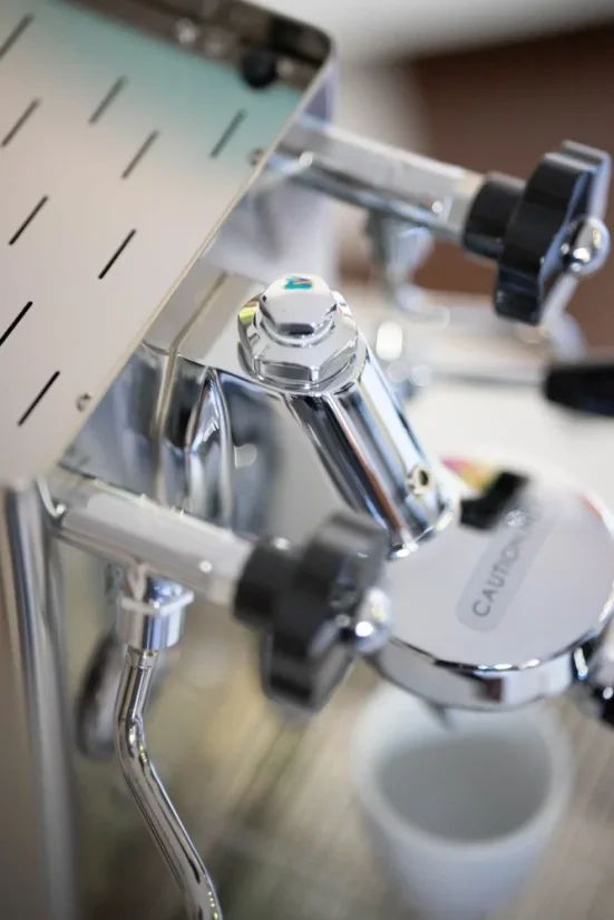 Lelit Mara PL62X coffee machine group head attachment.