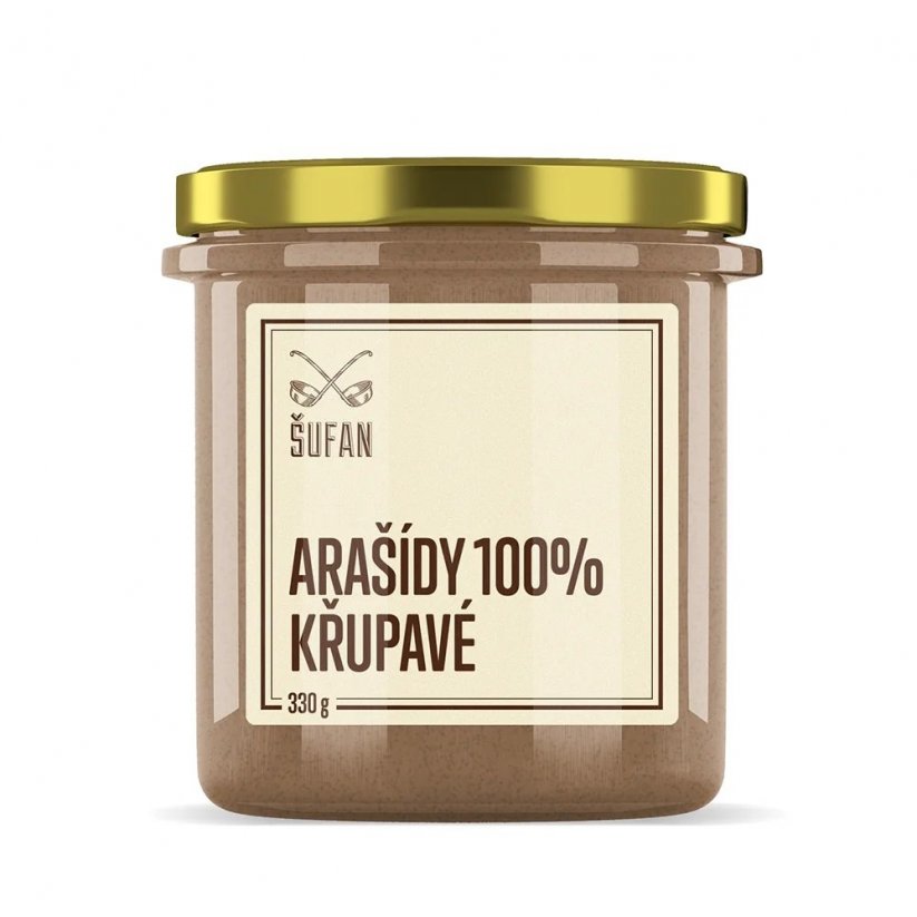 Shufan Arašidovo maslo hrustljavo 100% 330 g