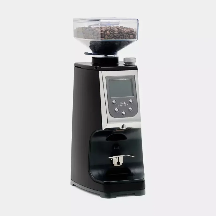 Čierny espresso mlynček na kávu Victoria Arduino Eagle One Prima.