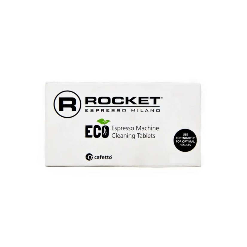 Tabletele de curățare Rocket Espresso sunt destinate întreținerii eficiente a aparatului dumneavoastră de cafea și ambalajul conține 8 bucăți pentru utilizare repetată.
