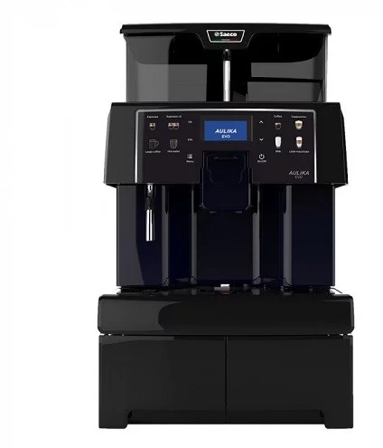 Profesionálny automatický kávovar Saeco Aulika Evo Top s príkonom 1400 W.
