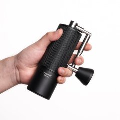Timemore C3S PRO grinder with a foldable handle in black. Timemore C3S PRO grinder with a foldable handle in black.