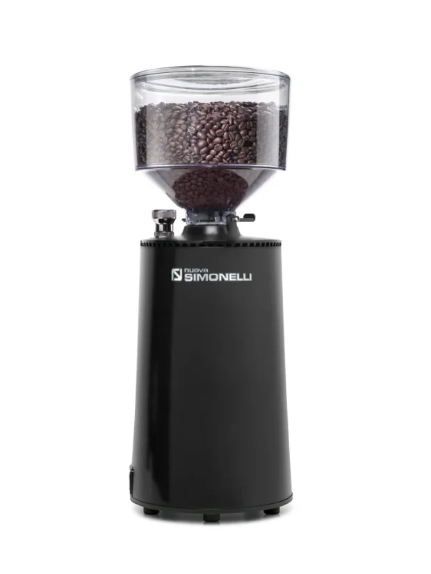 Nuova Simonelli MDXS CORE espresso grinder in black, Italian design.