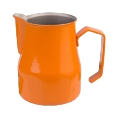 Jarra de leche de 500 ml en color naranja.