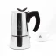 Bialetti Musa moka pot for 6 cups in silver, adding shine to any kitchen.