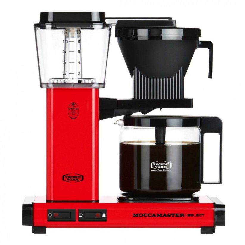 Machine à café à filtre rouge Moccamaster KBG Select Technivorm.